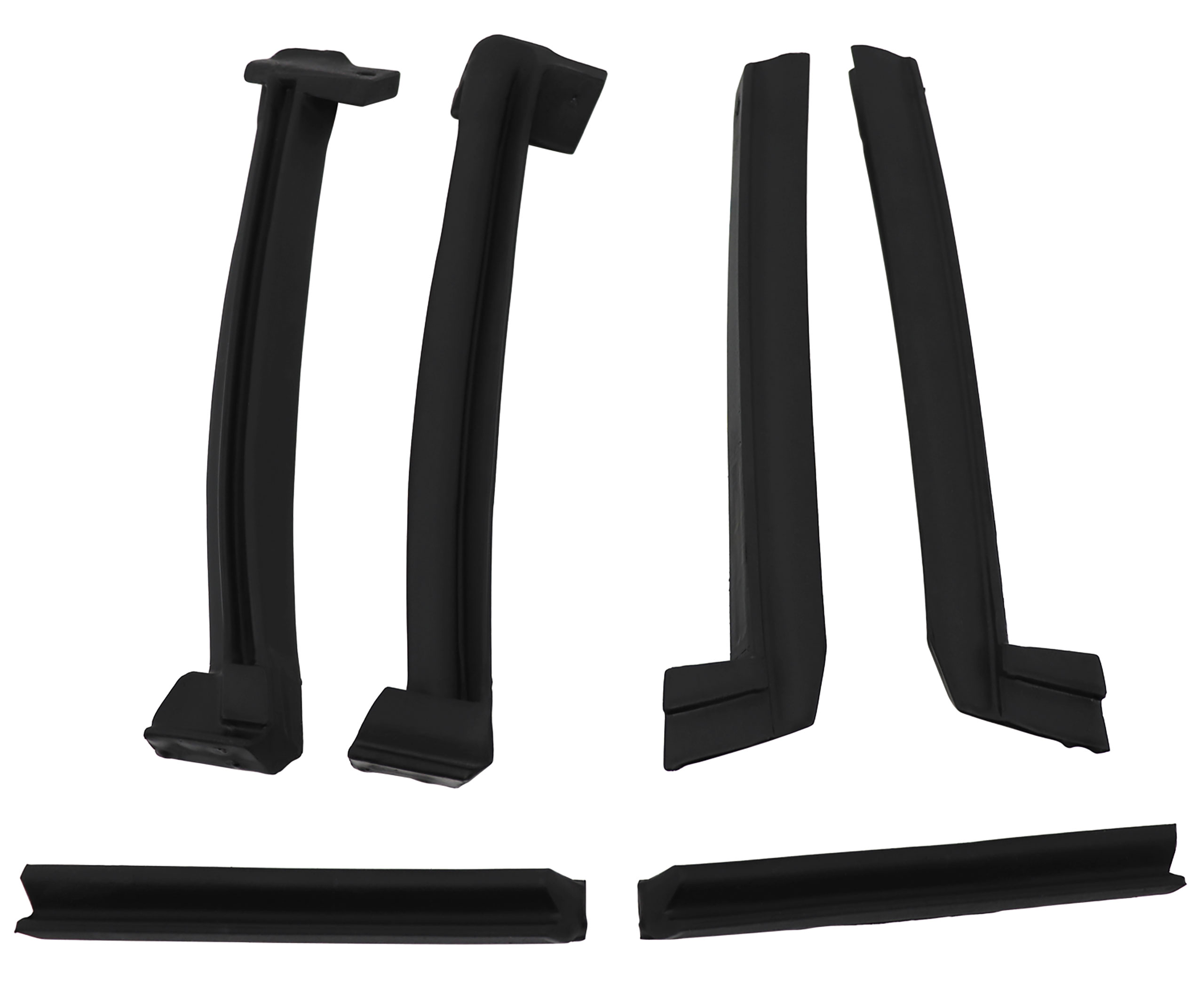 1986-1996 C4 Corvette WS Convertible Top Roof Rails - 6pc Set - USA