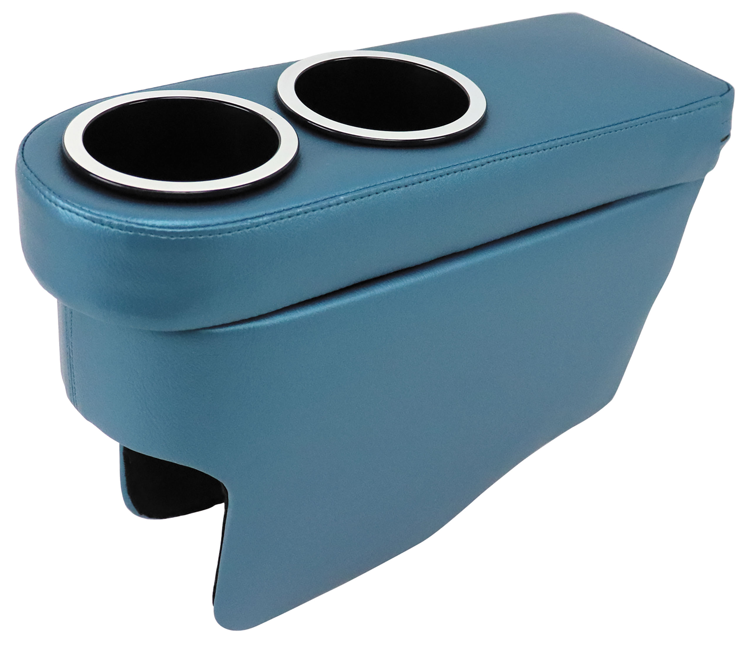 1963-1966 C2 Corvette C2 Bullet Console - Dual Cup Holders - Bright Blue