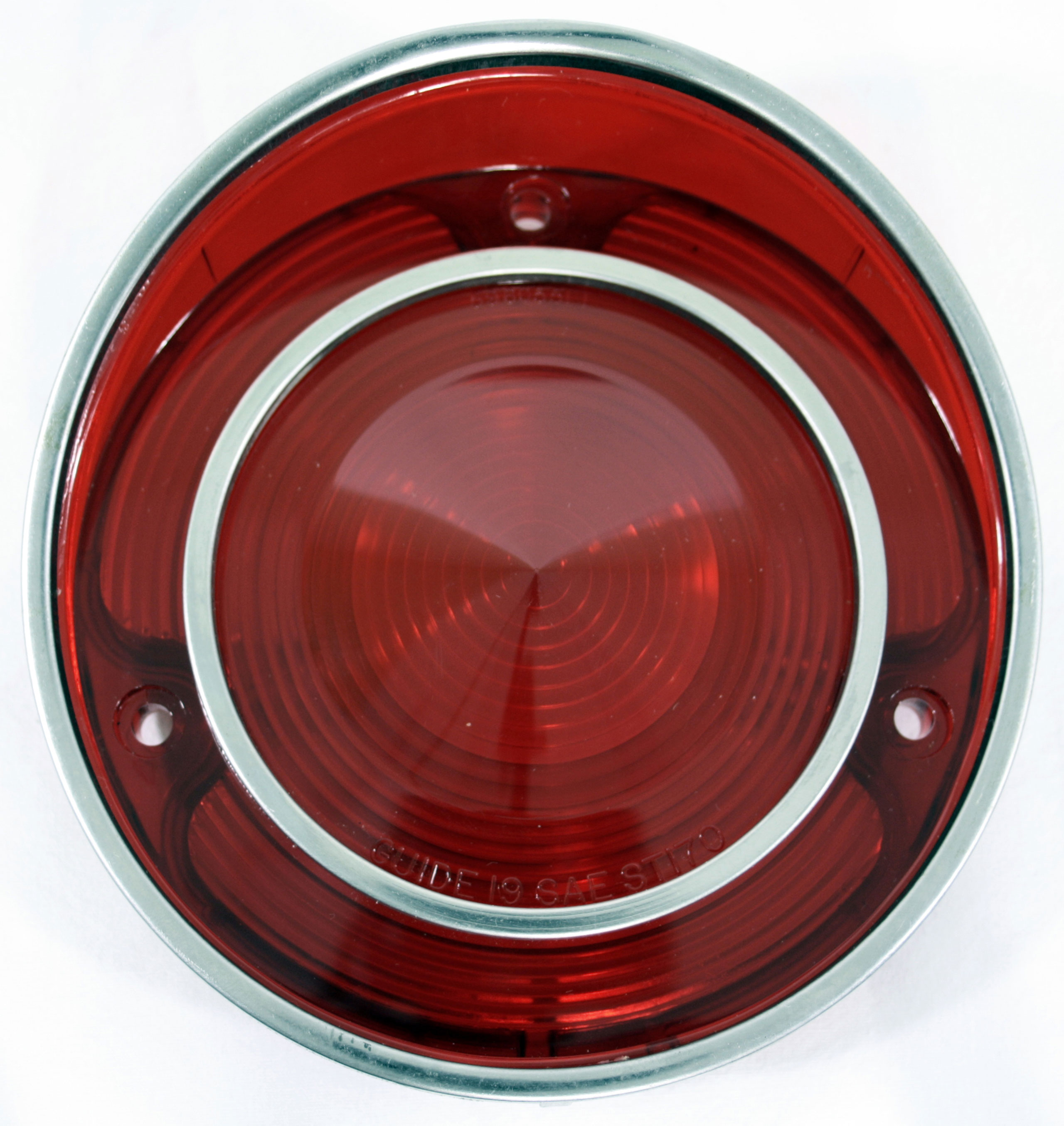 1970-1971 C3 Corvette Tail Light Lens - Thru 1971E With Conical Center