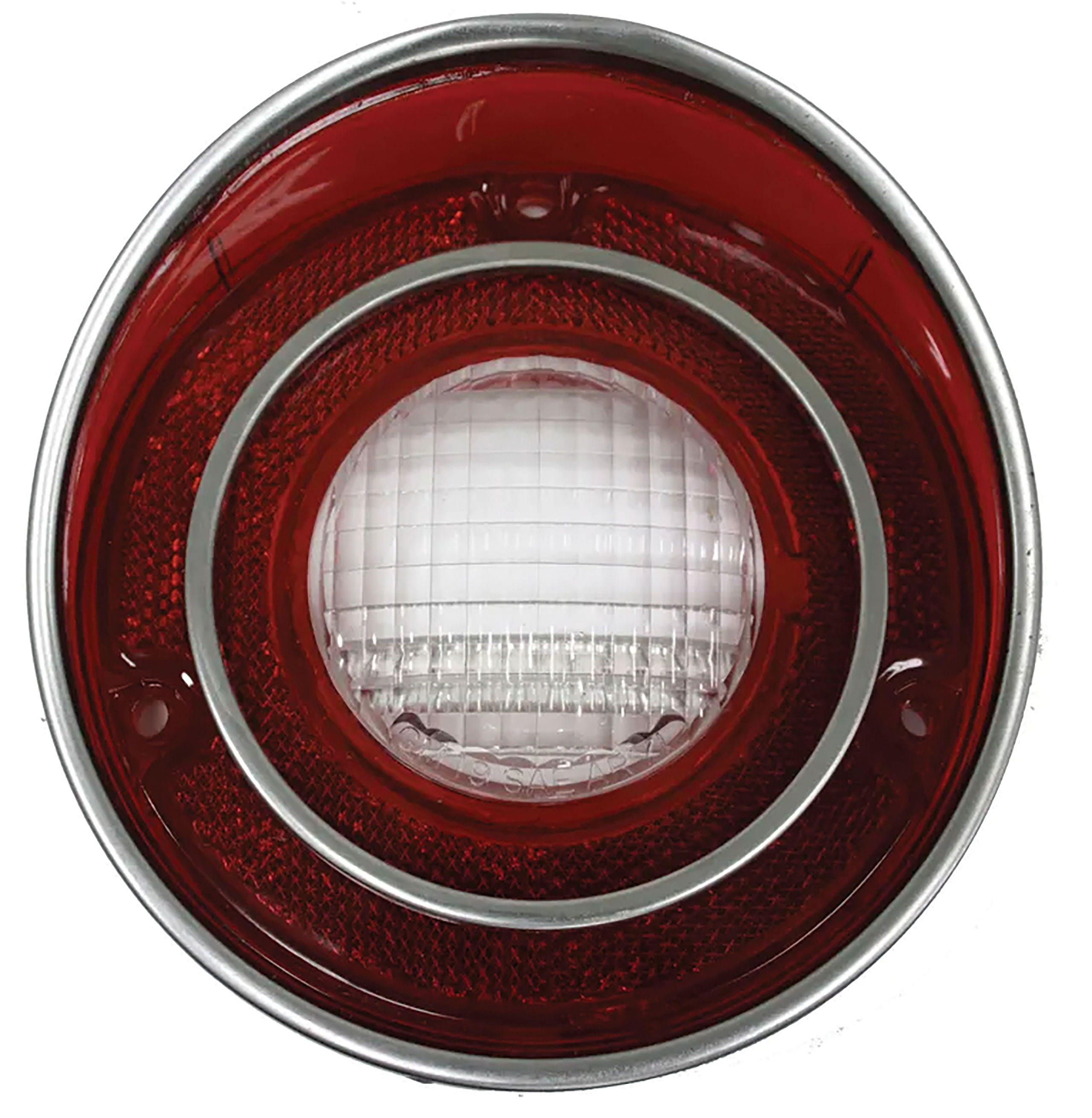 1971-1973 C3 Corvette Backup Light Lens - 1971L - With Domed Center