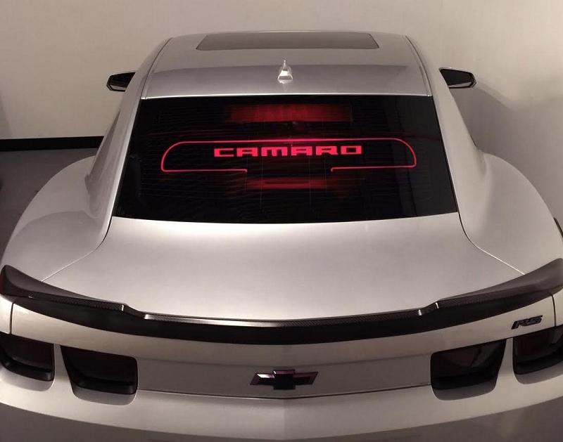 5th Gen Camaro Windrestrictor Glow Plate for Coupe 5th Gen Camaro Windrestrictor Glow Plate for Coupe
