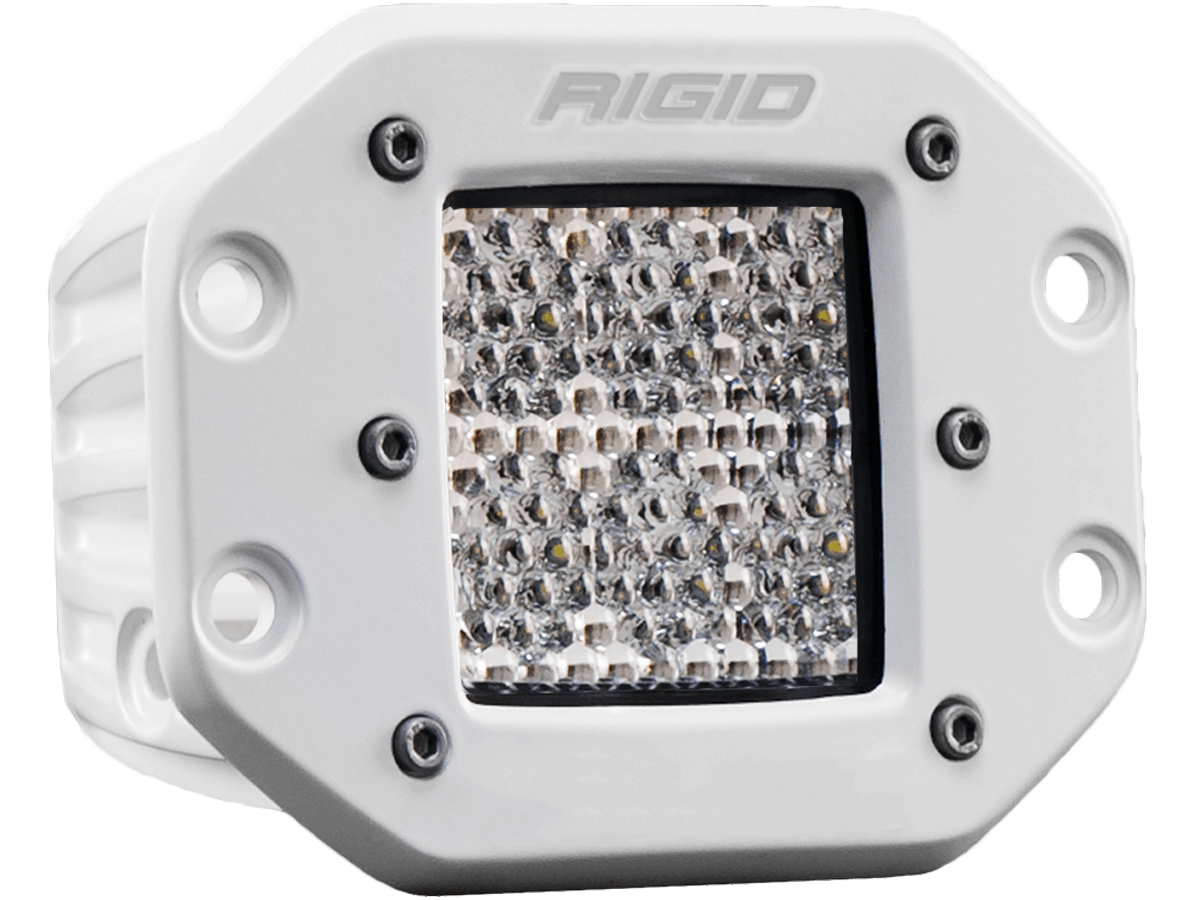 Hybrid Diffused Flush Mount White Housing D-Series Pro RIGID Lighting 611513