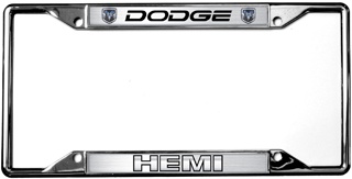 2009-2014 Dodge Challenger License Plate Frame - HEMI