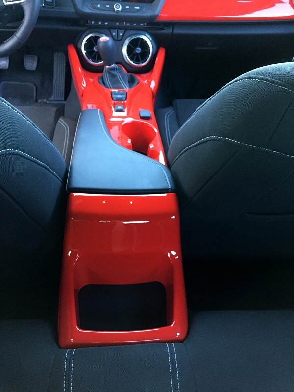 6th Generation Camaro Rear Console Painted