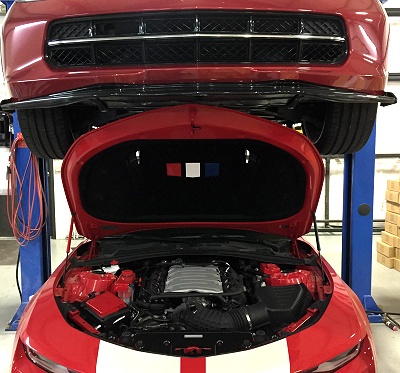 6th Generation Camaro Hood Liner Inserts Package Red White Blue