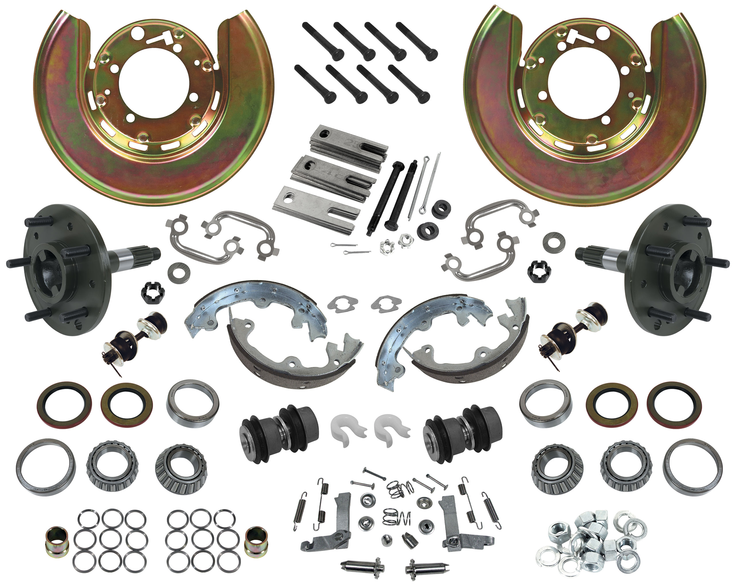 1975-1982 C3 Corvette Trailing Arm & Parking Brake Rebuild Kit - W/New Spindles