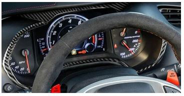2014-2019 C7 Corvette Carbon Fiber Speedometer Trim Cover