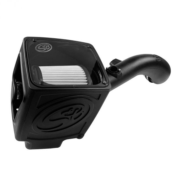 Cold Air Intake For 09-13 Chevrolet Silverado/ Sierra 2500 3500 6.0L Dry Expandable White S&B Filters 75-5061-1D
