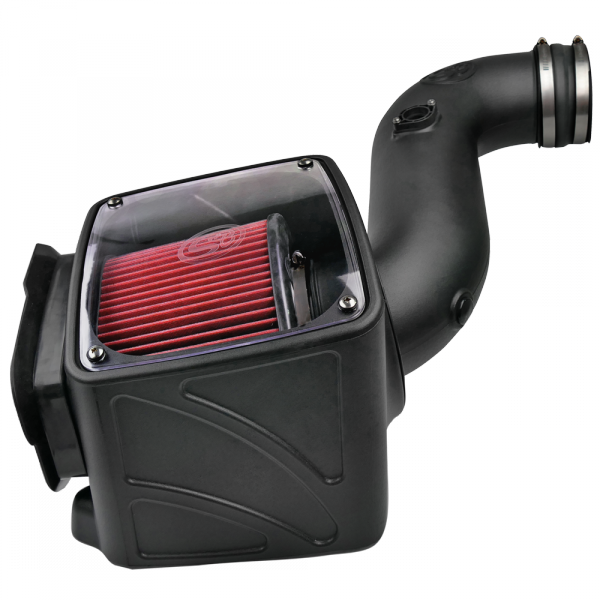 Cold Air Intake For 06-07 Chevrolet Silverado GMC Sierra V8-6.6L LLY-LBZ Duramax Cotton Cleanable Red S&B Filters 75-5080