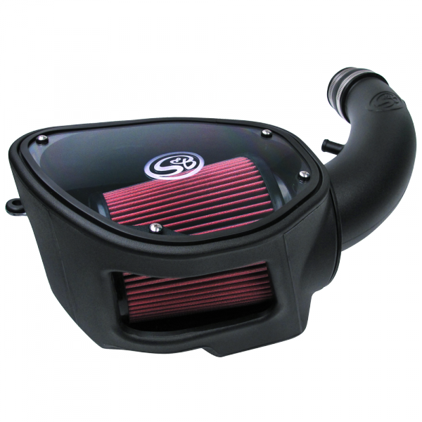 Cold Air Intake For 07-11 Jeep Wrangler JK V6-3.8L Oiled Cotton Cleanable Red S&B Filters 75-5084
