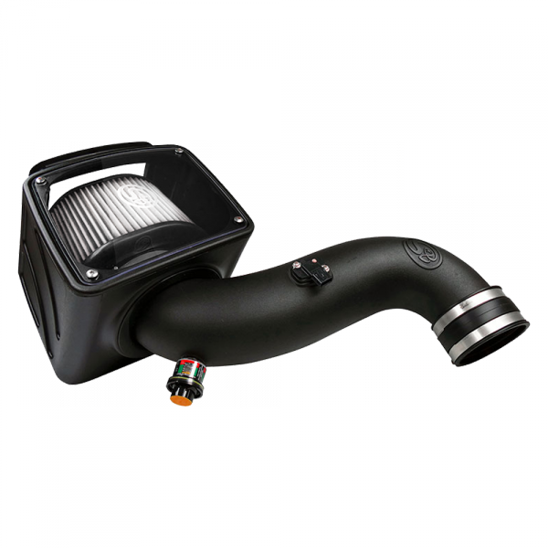 Cold Air Intake For 07-10 Chevrolet Silverado GMC Sierra V8-6.6L LMM Duramax Dry Expandable White S&B Filters 75-5091D