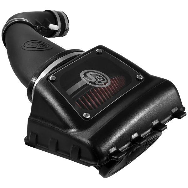 Cold Air Intake For 11-16 Ford F250, F350 V8-6.2L Oiled Cotton Cleanable Red S&B Filters 75-5108