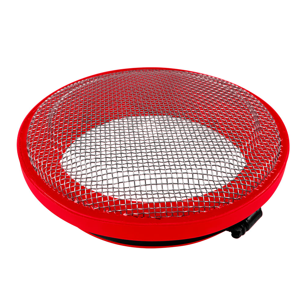 Turbo Screen 4.0 Inch Red Stainless Steel Mesh W/Stainless Steel Clamp S&B Filters 77-3003