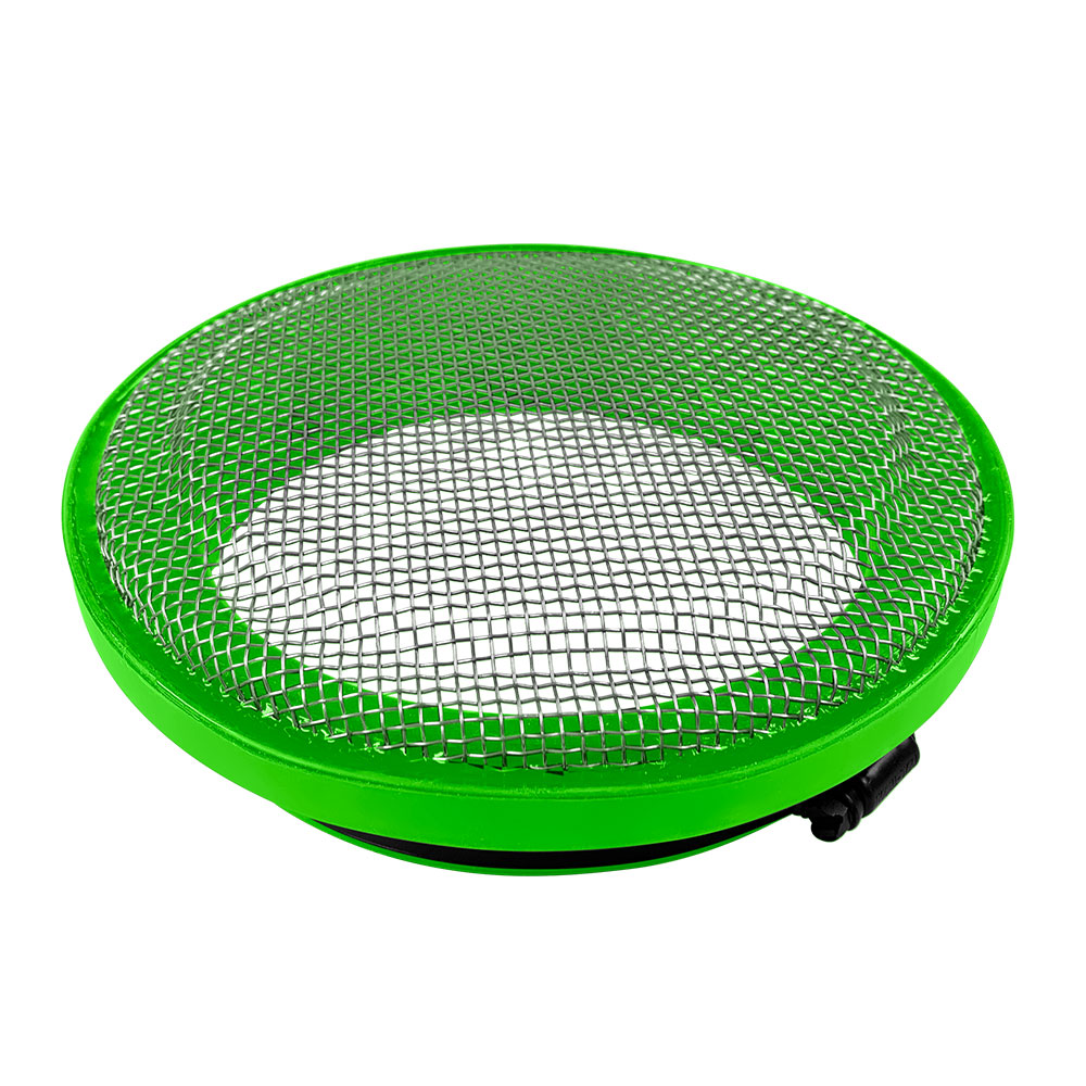 Turbo Screen 4.0 Inch Lime Green Stainless Steel Mesh W/Stainless Steel Clamp S&B Filters 77-3006