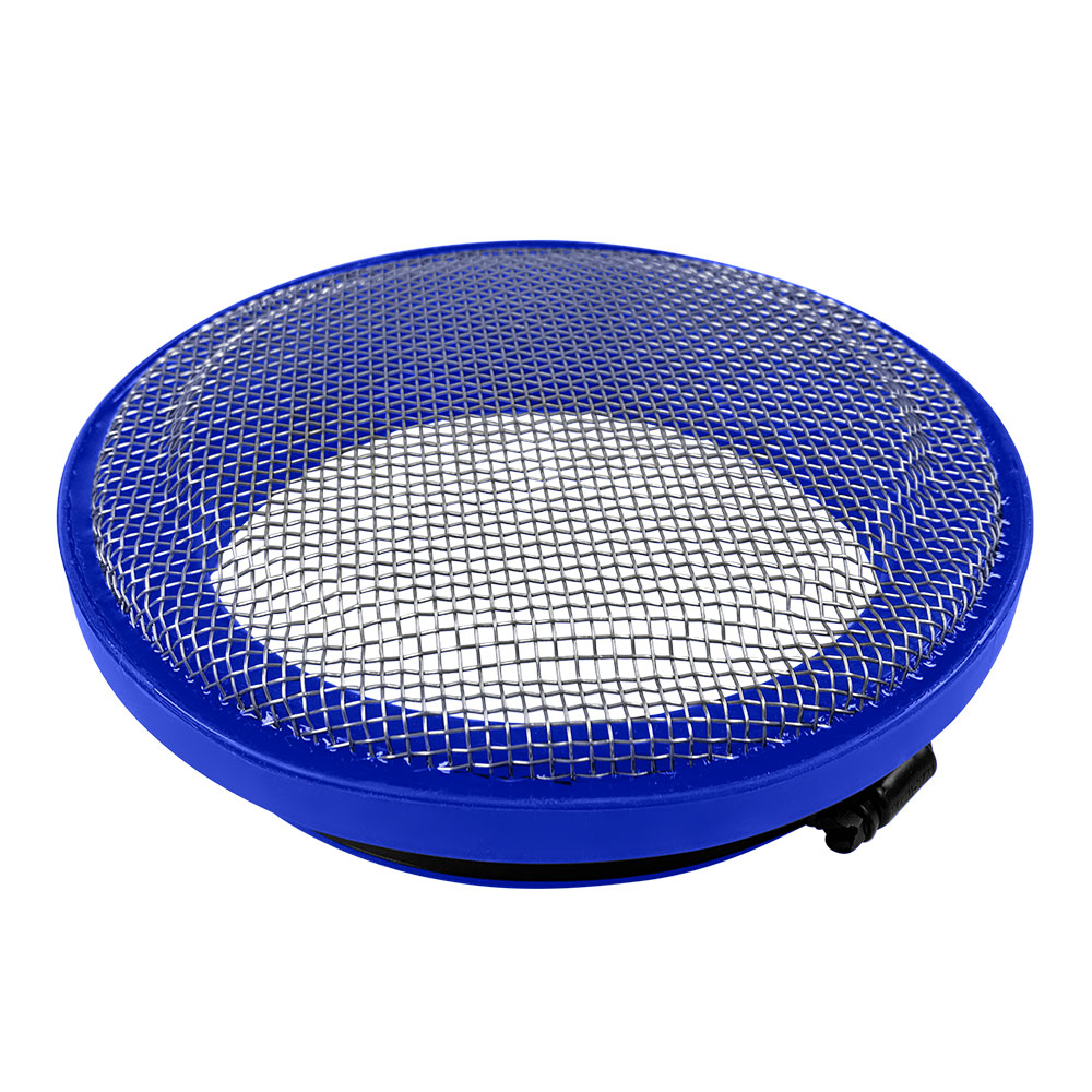 Turbo Screen 4.0 Inch Blue Stainless Steel Mesh W/Stainless Steel Clamp S&B Filters 77-3009