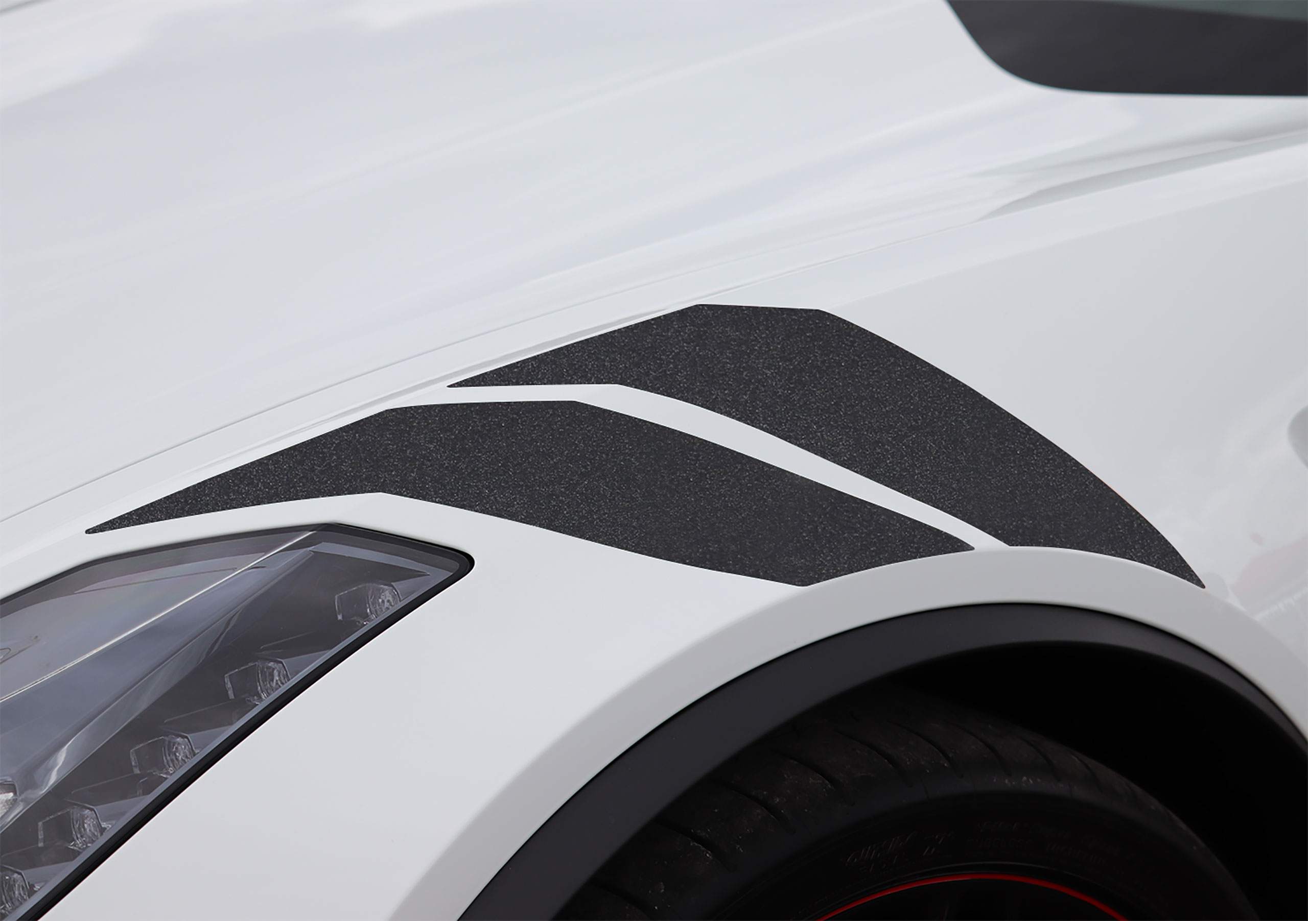 2014-2019 C7 Corvette GS Style Fender Accent Stripes - Gloss Carbon Flash Metallic - Driver Side Only