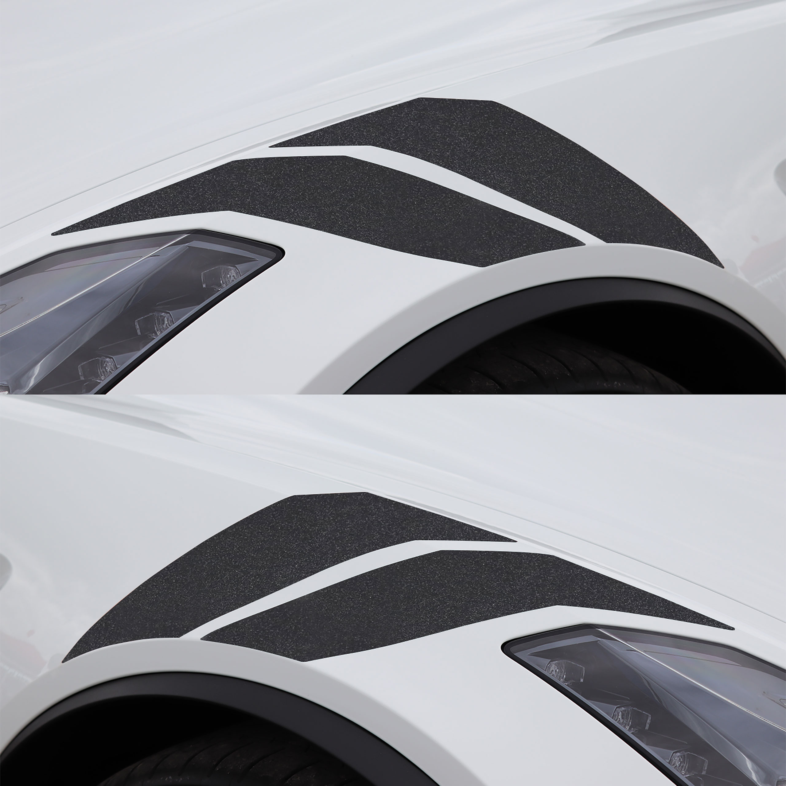 2014-2019 C7 Corvette GS Style Fender Accent Stripes - Gloss Carbon Flash Metallic - Left & Right Side