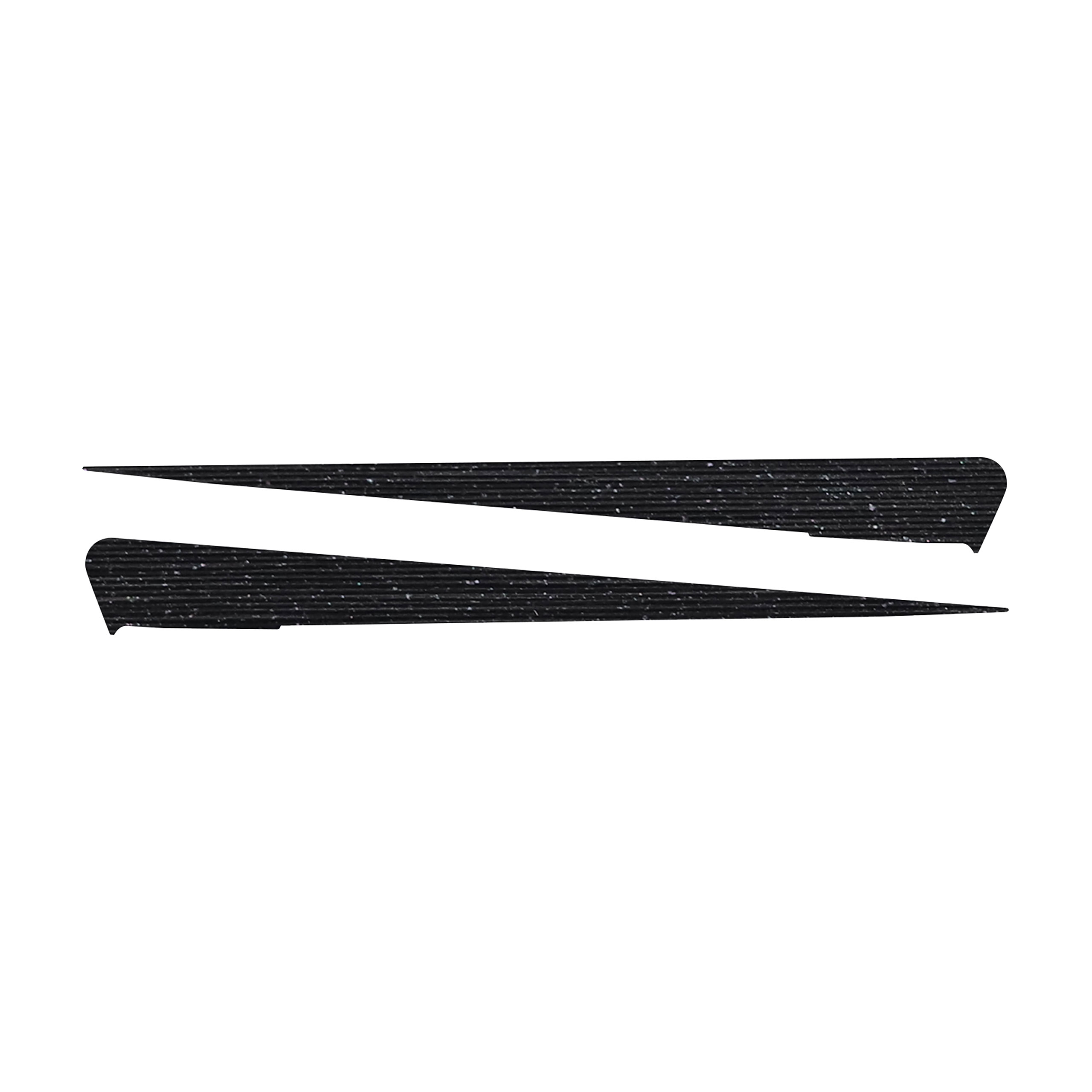 2014-2019 C7 Corvette Side Spear Shadow Stripe - Pair - Stingray - Black Brushed Steel