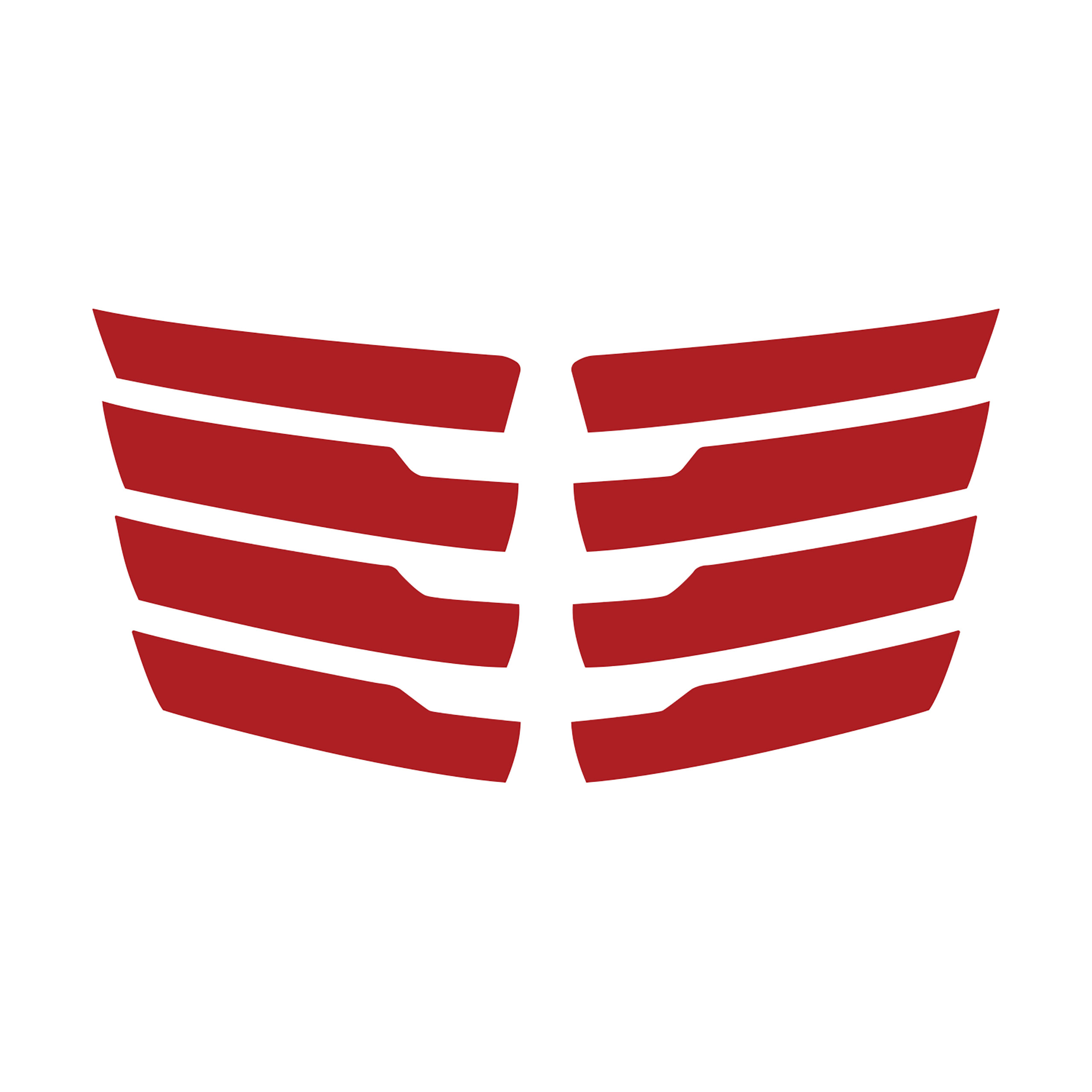 2014-2019 C7 Corvette Hood Vent Blade Overlay Decals Gloss Red Z06