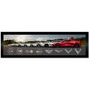 C8 Corvette 8 Generations Framed Panorama Print