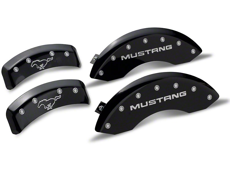 2015-2017 Ford Mustang V6 Bar and Pony Caliper Covers Matte Black