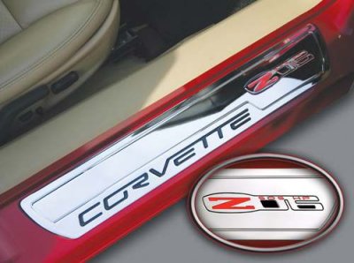 C6 Corvette Billet Door Sill Plates Z06
