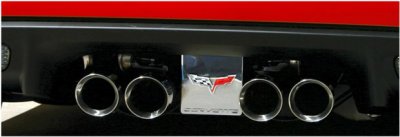C6 Corvette Billet Exhaust Plate; NPP Z06