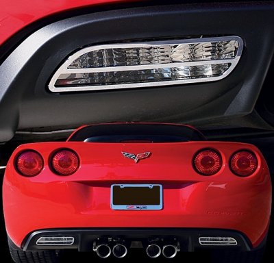 C6 Corvette Billet Reverse Light Bezels