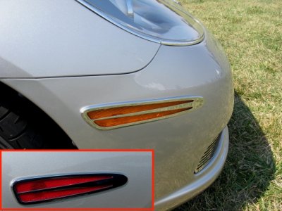 C6 Corvette Billet Side Marker Covers