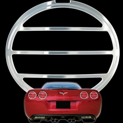 C6 Corvette Billet Tail Light Bezels