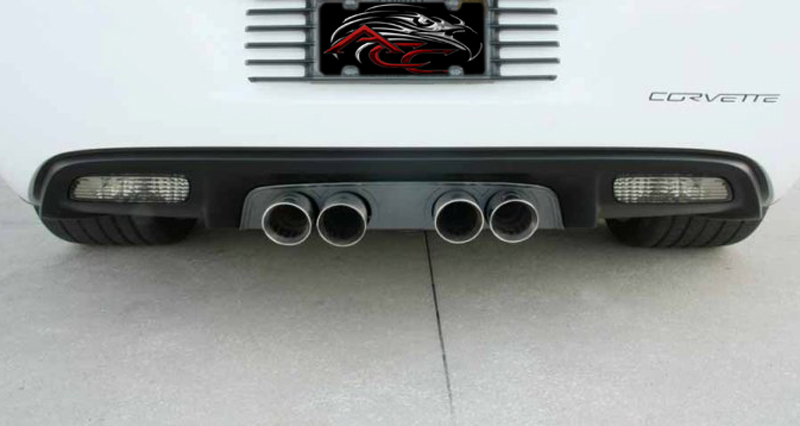 C6 Corvette Exhaust Filler Panel NPP - Blakk Stealth