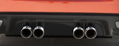 C6 Corvette Exhaust Filler Panel Stock - Blakk Stealth