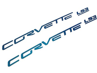 C6 Corvette Painted Fuel Rail Lettering Kit