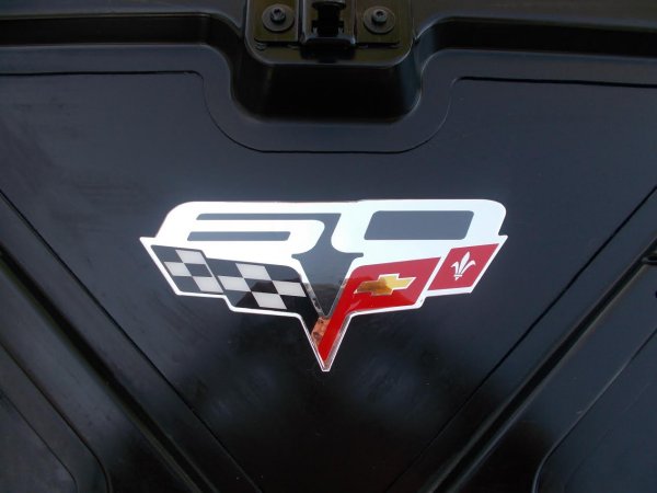 C6 Corvette Convertible 60th Edition Inside Trunk Emblem 