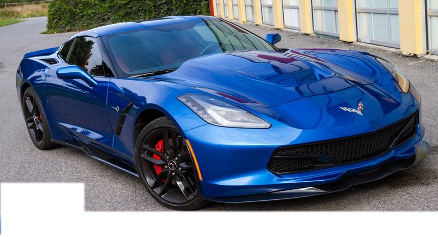 Chevrolet Corvette c7 бирюзой