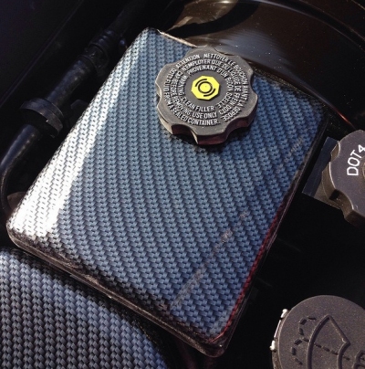 C7 Corvette Carbon Fiber Brake Reservoir Cover