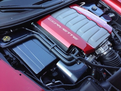 C7 Corvette Carbon Fiber Under Hood Engine Bay Kit
