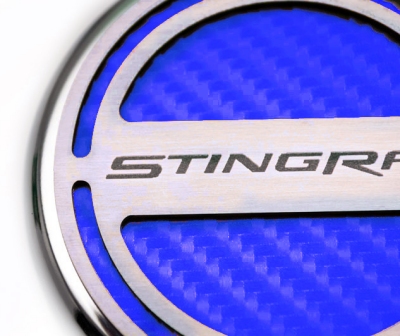 C7 Corvette Stingray Engine Caps Covers w/Carbon Fiber and STINGRAY