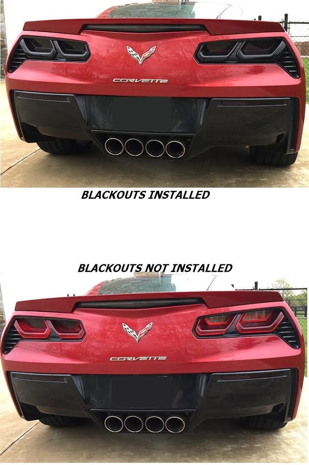 C7 Corvette Tail Light Blackouts Installed
