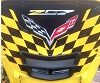 C7 Corvette Z06 Custom Airbrushed Hood Liner - Z07 Style