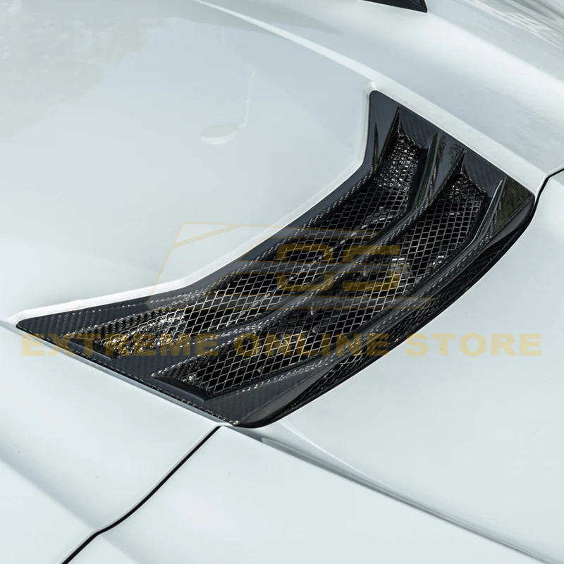 C8 Corvette Carbon Fiber Rear Hatch Vent Cover