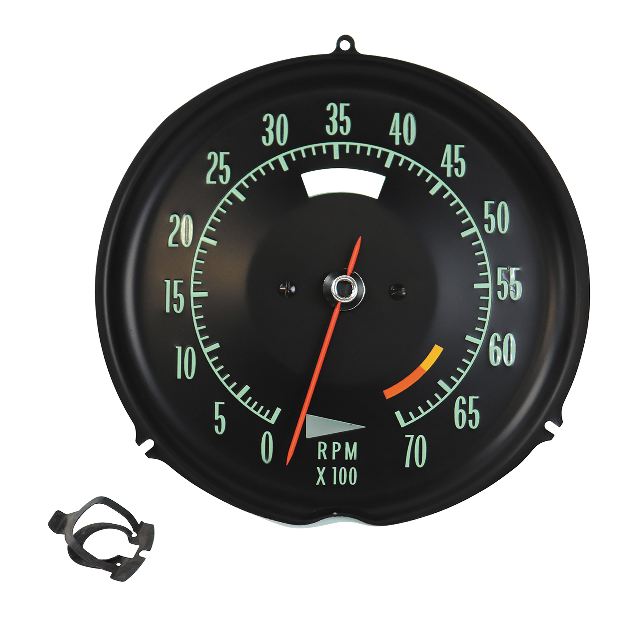 1969-1971 Corvette Tachometer 6500 RPM Red Line 1531