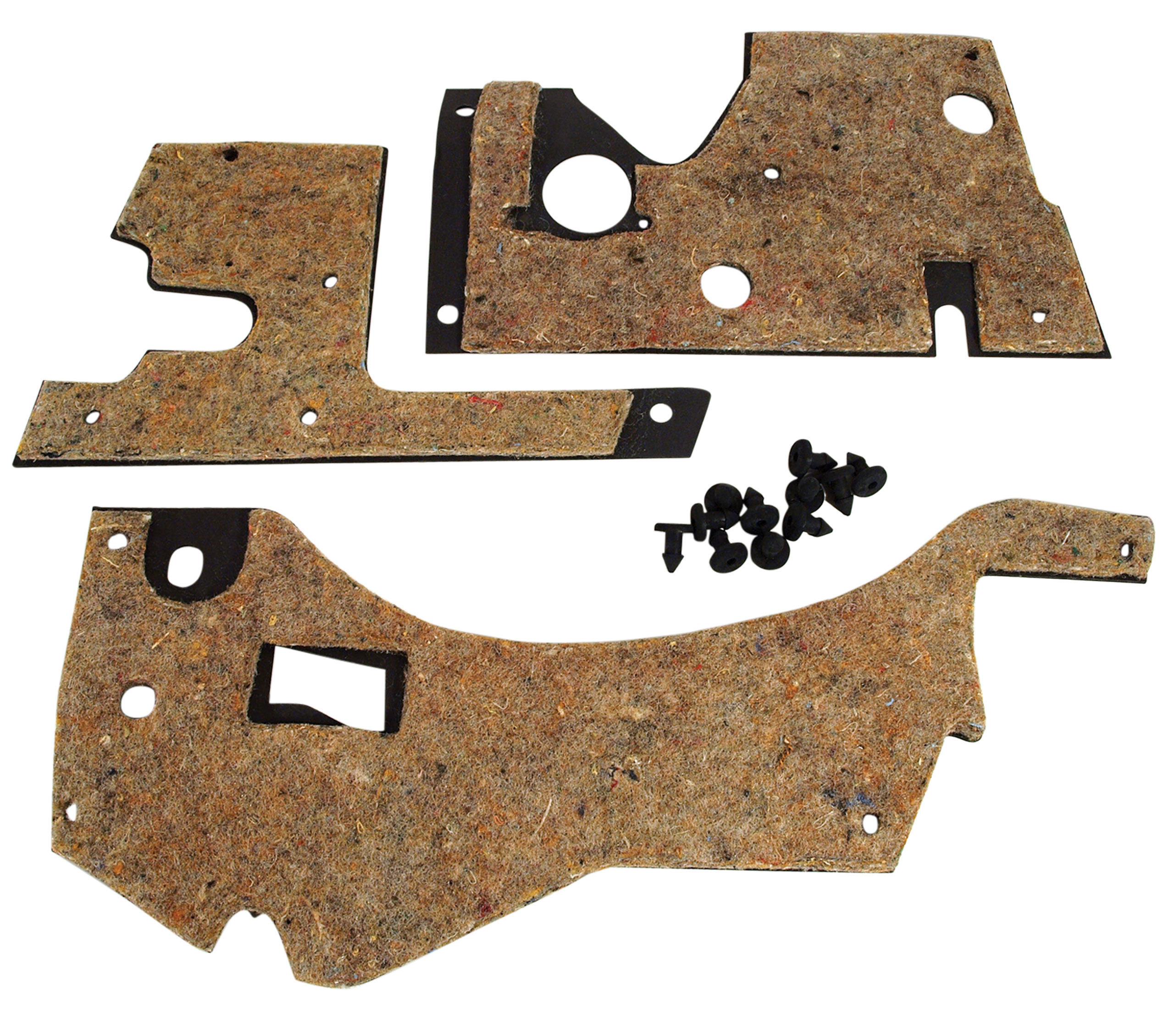 Firewall Insulation Set- W/Fasteners For 1956-1957 Corvette