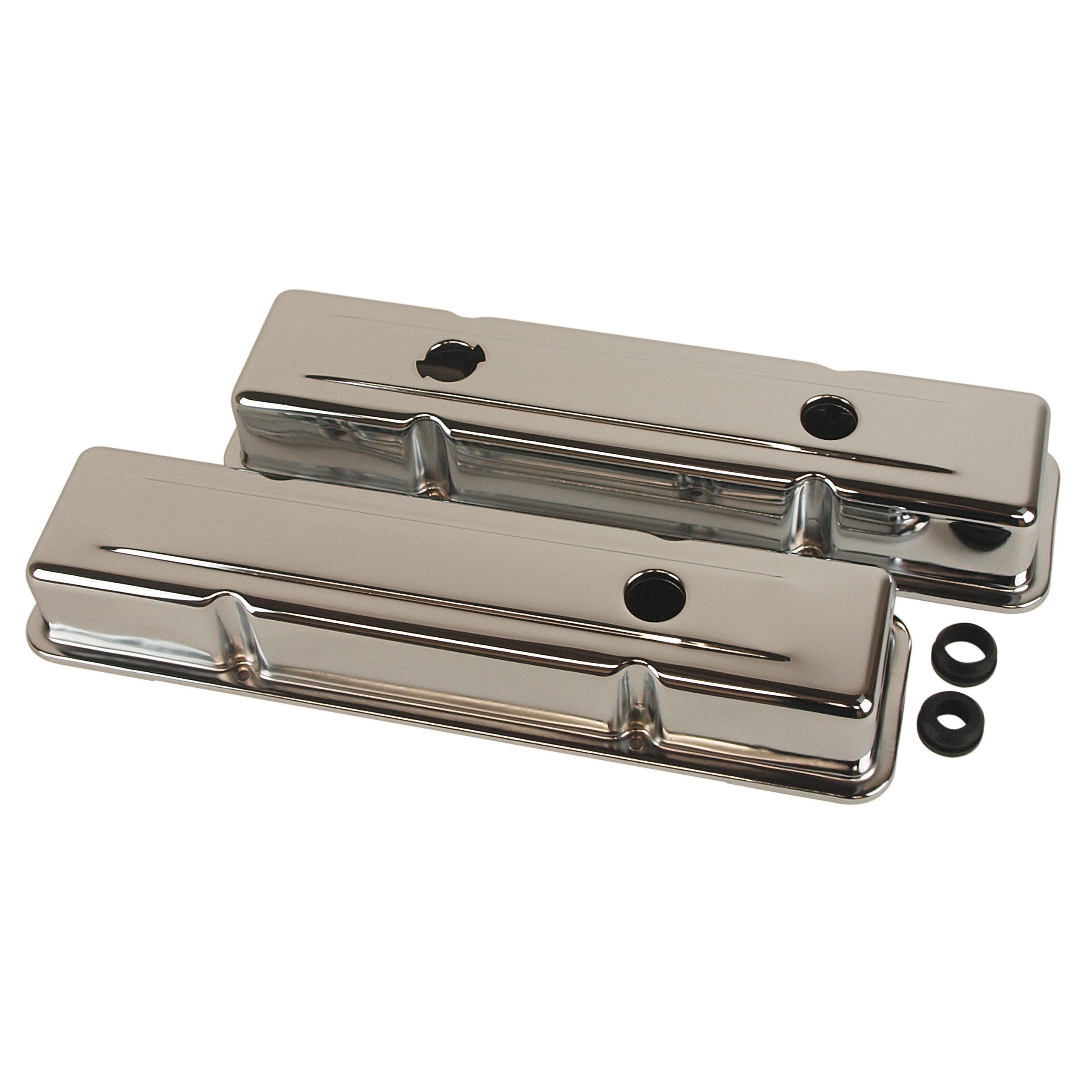 Valve Covers- Chrome Replacement 350 For 1968-1982 Corvette