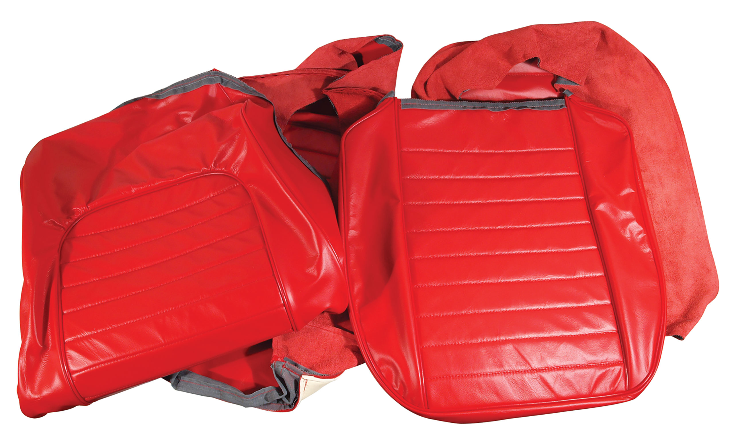 Leather Seat Covers- Red For 1959 Corvette