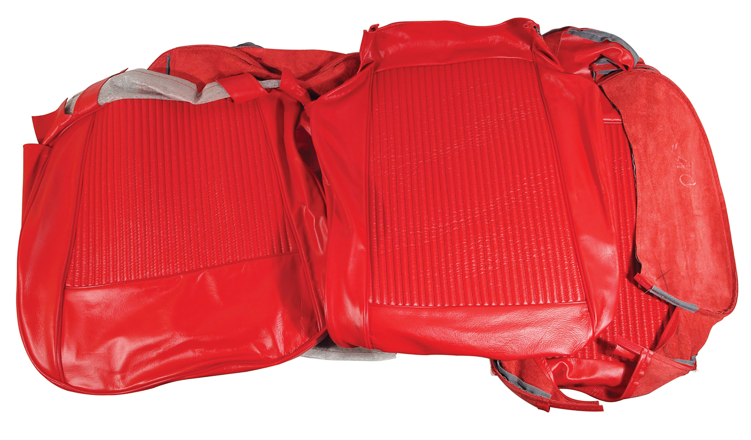 Leather Seat Covers- Red For 1961 Corvette