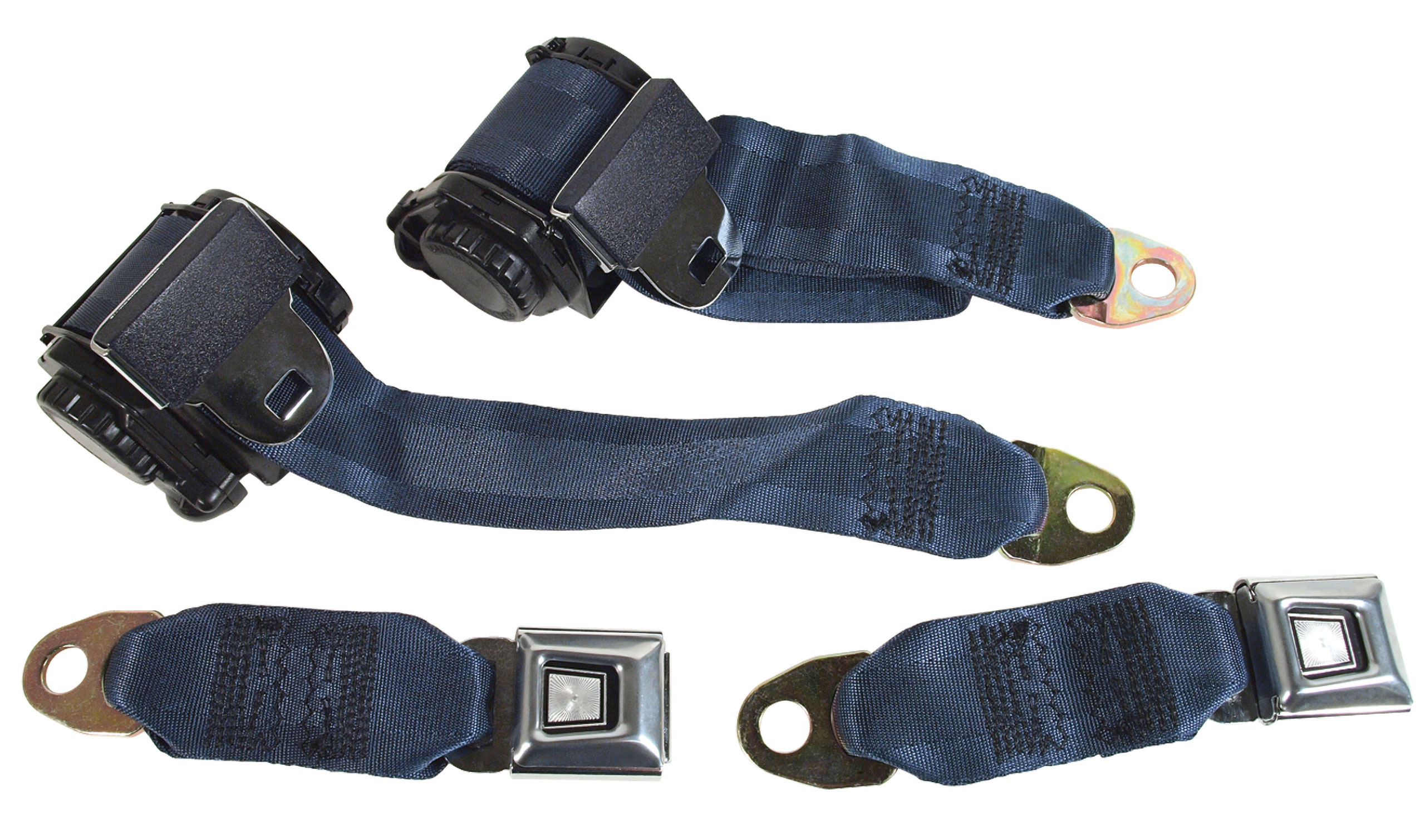 1978-1982 Corvette C3 Navy Lap & Shoulder Seat Belts Single Retractor CA-41419 