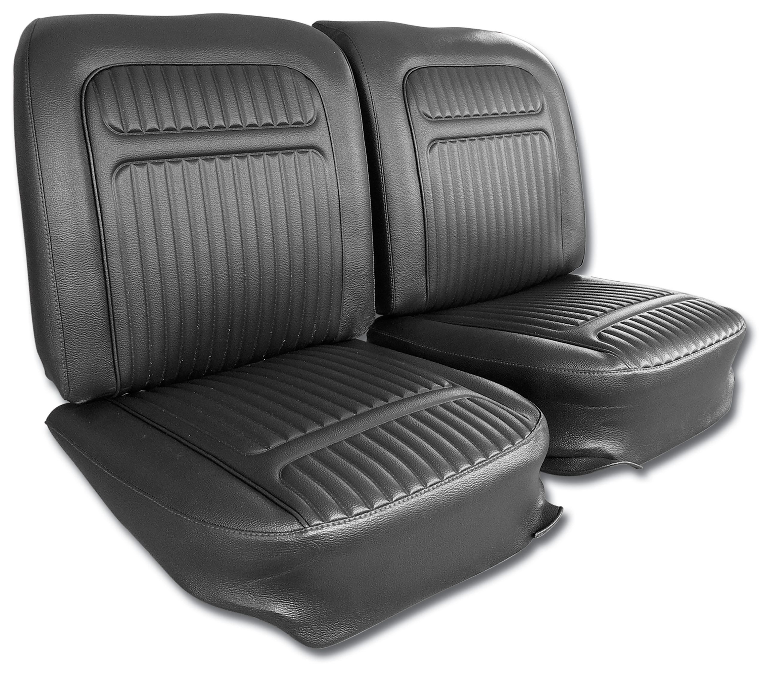 1958 Corvette C1 Vinyl Seat Covers- Charcoal CA-416604 