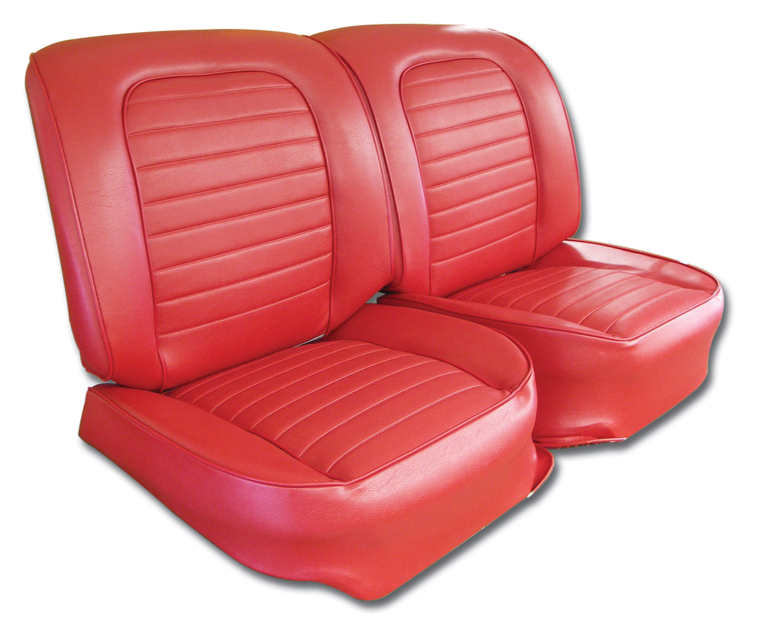 1959 Corvette C1 Vinyl Seat Covers- Red CA-416735 