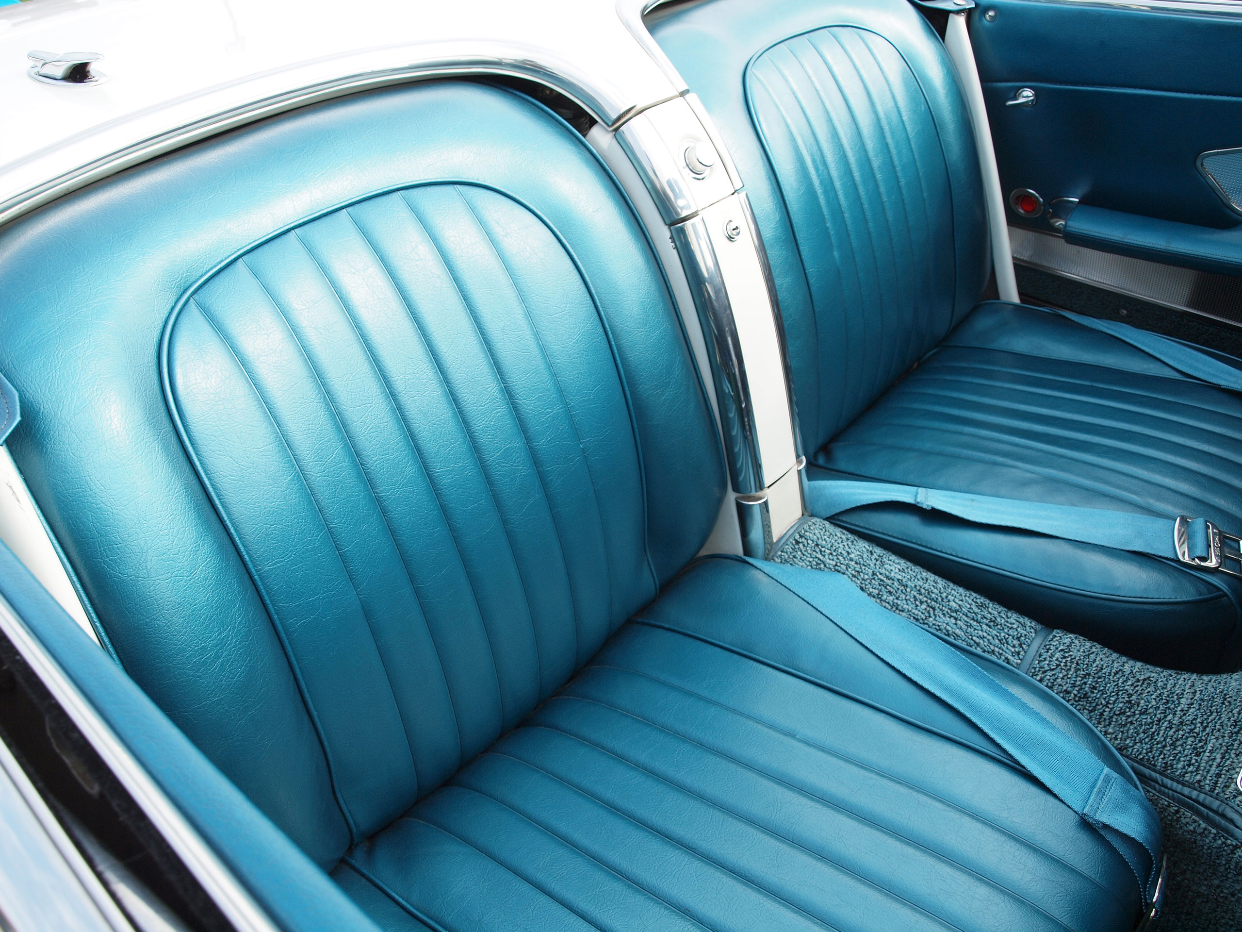 1960 Corvette C1 Vinyl Seat Covers- Turquoise CA-416806 